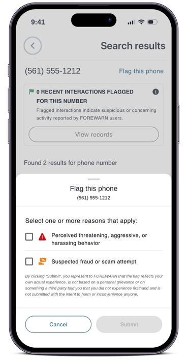 FW-community-alerts-flow-screen-4-flag-this-phone-disclaimer-framed